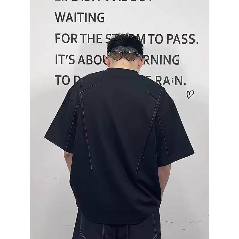新款短袖t恤男夏季韩版潮流简约半袖上衣513DX375P30,男装T恤,星座513