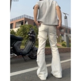 港风潮男夏季新款牛仔裤潮高街潮流痞帅长裤513CK1753P47，男装牛仔裤，星座513