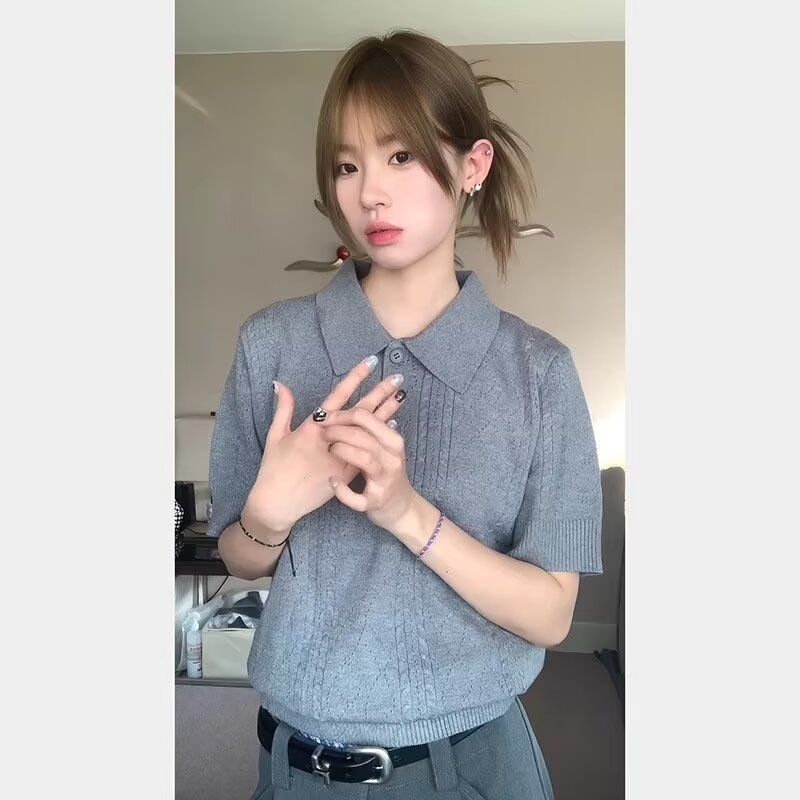 翻领短袖polo衫男潮牌夏t恤韩版新款百搭体恤上衣513DX1004P45,男装T恤,星座513