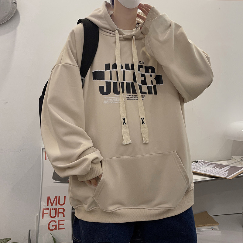 秋季新款大帽绳连帽男流行时尚套头卫衣情侣外套514-7 WY04图片