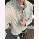 山系户外机能风立领冲锋衣男夏季运动登山徒步防晒衣美式三防外套，男装风衣，星座513