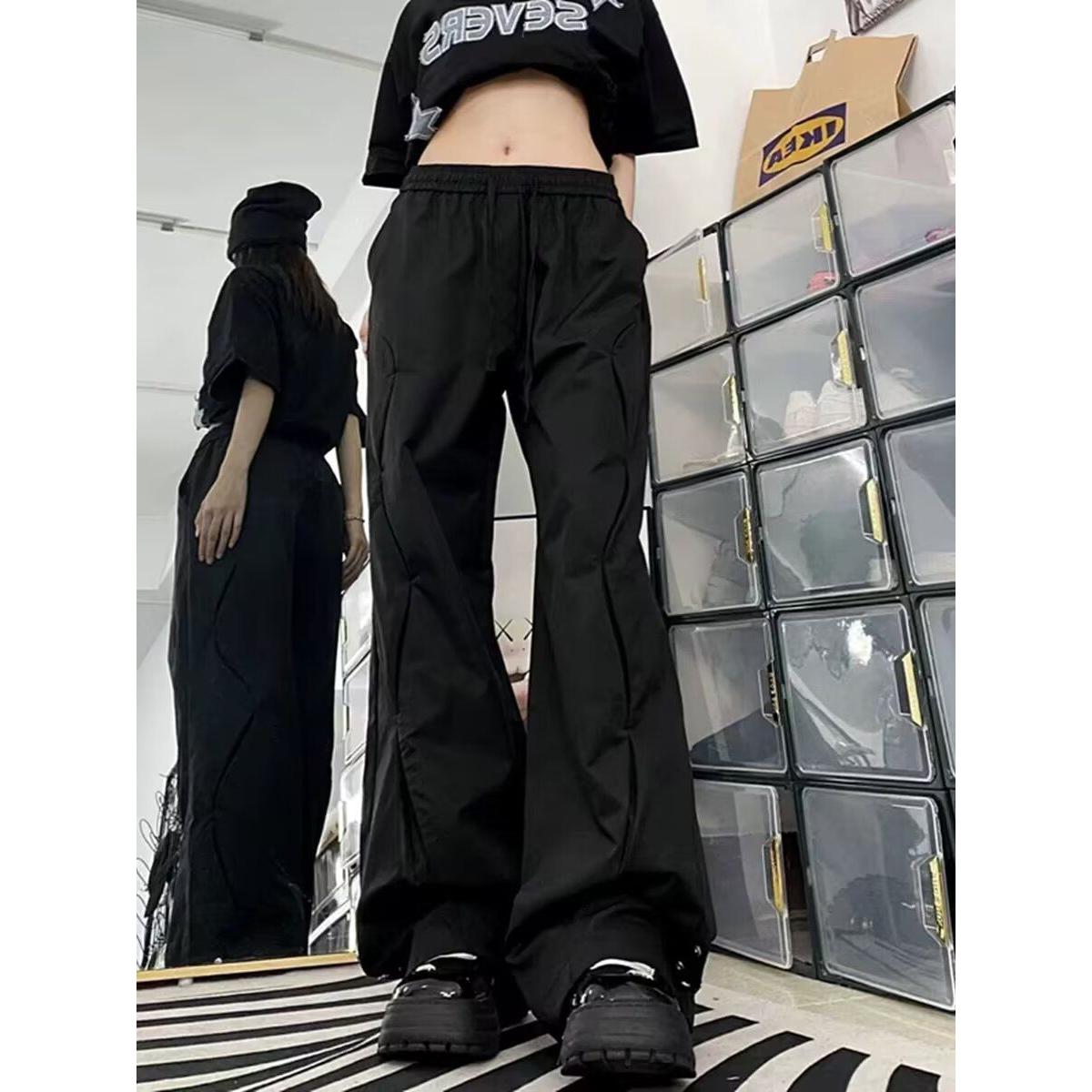 美式夏复古高街工装裤男直筒阔腿休闲裤时尚潮流长裤513CK257P51,男装工装外套,星座513