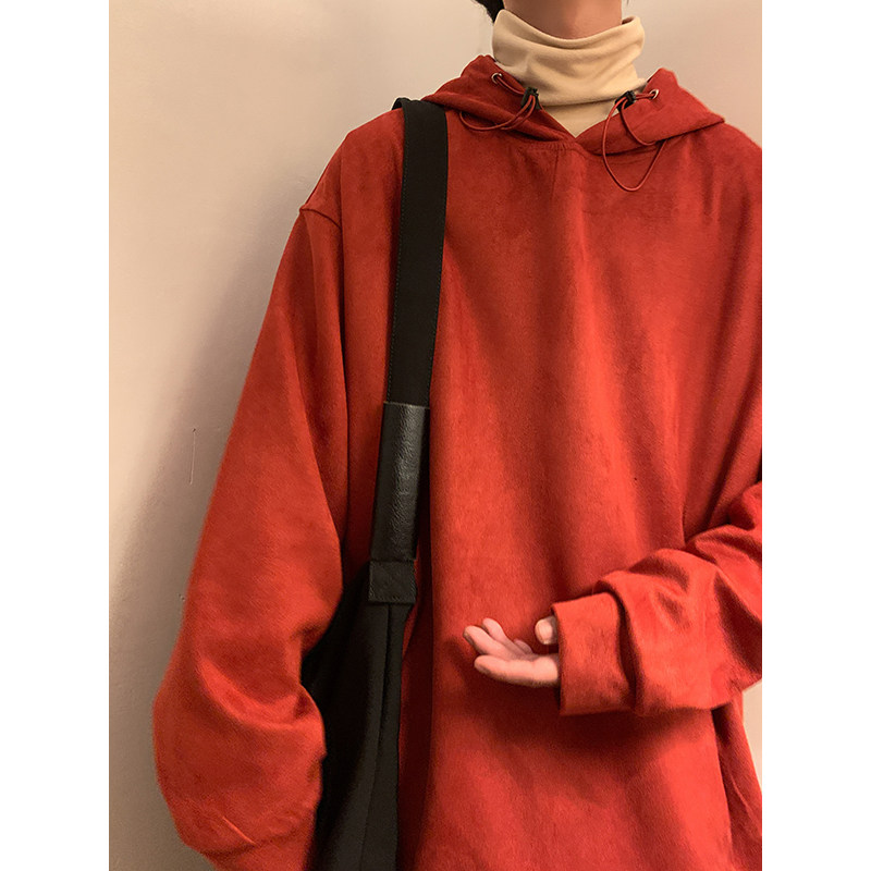 抖音品质原创港风日系麂皮绒重工连帽卫衣男514-7WY2340P60,男装卫衣,星座513