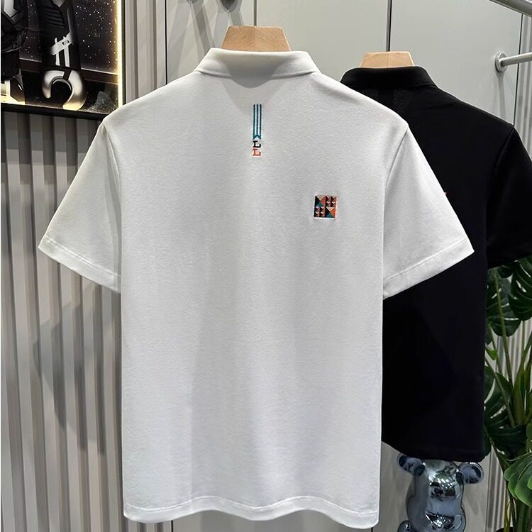 夏季精致刺绣polo衫男港风潮牌虎头设计翻领体恤513PL066P30,男装Polo衫,星座513