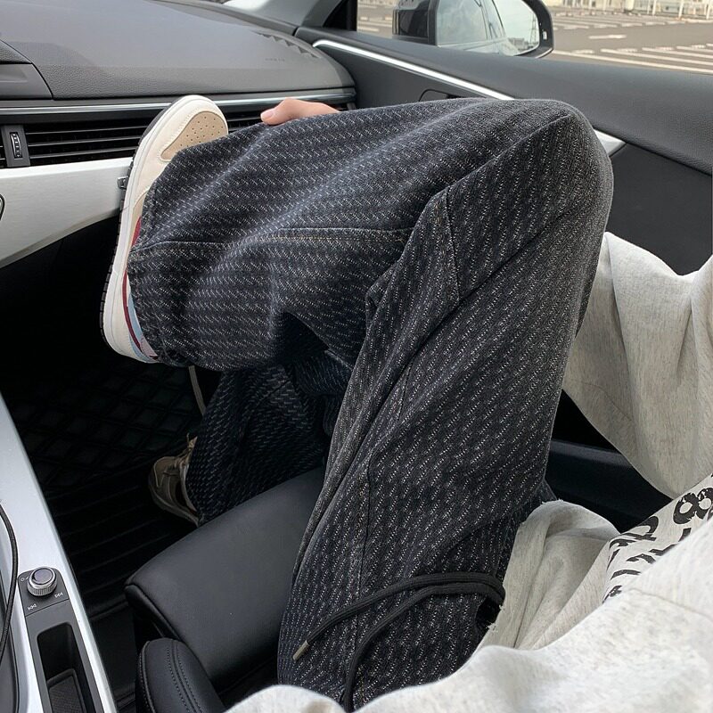 美式复古星空纹牛仔裤男痞帅裤子高街vibe直筒阔腿裤513CK018P40,男装牛仔裤,星座513