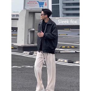 西裤夏季男女高级宽松薄款裤子直筒宽松大码休闲长裤513CK1716P37图片