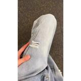 港风潮男夏季新款牛仔裤嘻哈潮高街潮流痞帅长裤513CK1577P45，女装牛仔裤，星座513