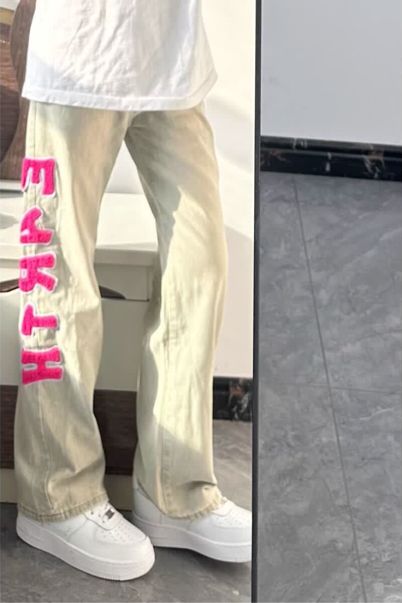 cleanfit黄泥牛仔裤男款美式高街vibe裤子夏季ootd穿搭弯刀微喇裤,男装牛仔裤,星座513