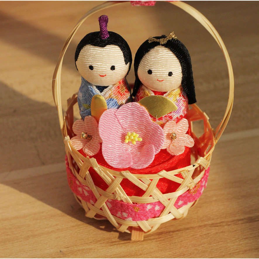 龙虎作竹篮兔猫咪人偶日本进口正品京都手工绸布可爱创意工艺礼品,家居饰品,装饰摆件,淘宝优惠券,粉丝福利购,淘宝优惠卷