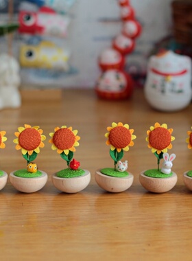 京都龙虎作布艺太阳花车载办公用