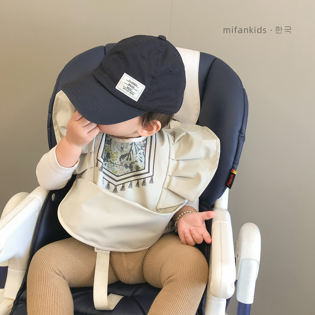 丹麦洋气宝宝自主进食吃饭兜婴儿围兜罩衫护衣防水防油围嘴加大