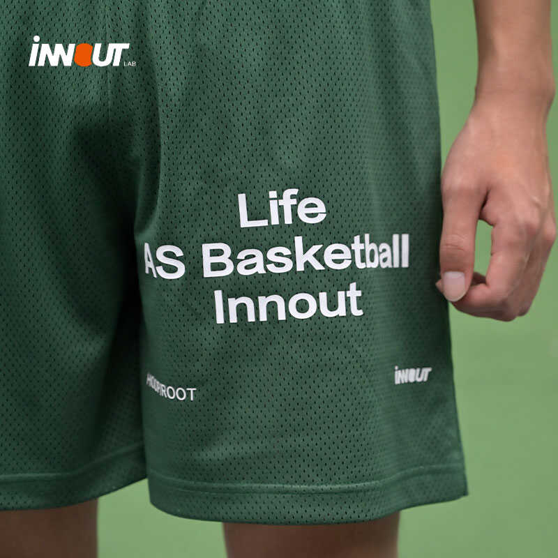 舒适透气网眼布宽松运动短裤速干