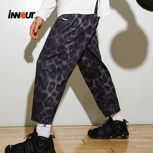 iNNOUT LAB豹纹长裤休闲运动 舒适潮流慵懒风运动长裤