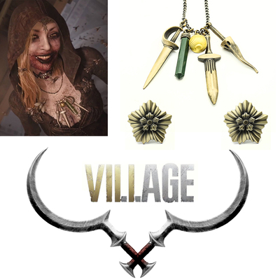 taobao agent Biochemical crisis 8Resident EVIL 8 moth women's necklace sickle broocy cos clothing accessories game peripheral