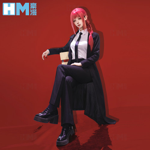 A豪漫电锯人玛奇玛cos服链锯人风衣常服面料动漫二次元cosplay女