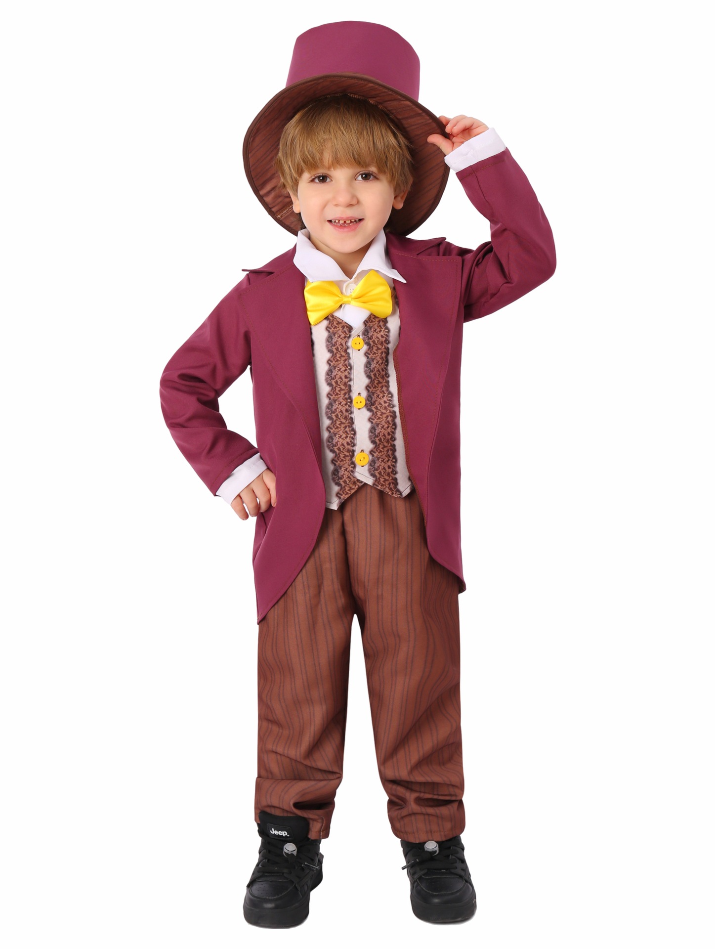 查理巧克力工厂儿童威利旺卡衣服