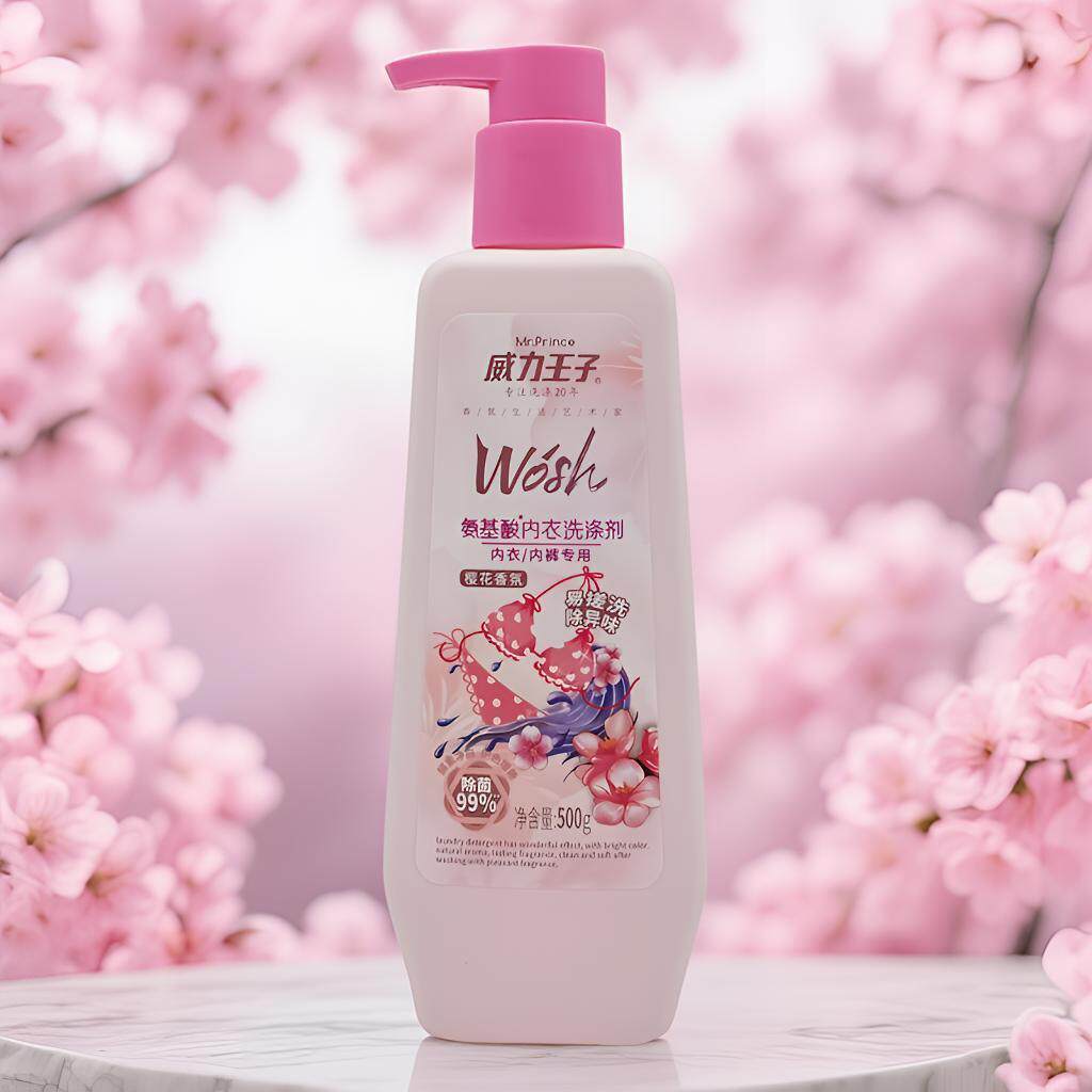 威力王子洗内裤专用洗衣液女士内衣洗涤剂除菌樱花香味去血迹洗液