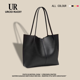 UR日系复古托特包高级感包包2025新款 通勤百搭单肩包大容量腋下包