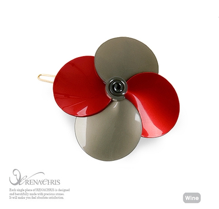 angelrena韩国进口撞色花卉发夹