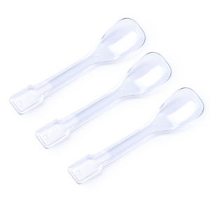 喇叭花一次性勺子甜品勺子塑料勺加厚冰激凌勺汤勺蛋糕勺整箱