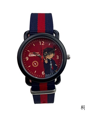 动漫周边柯南手表可爱卡通时尚学生男孩女孩儿童石英电子手表礼物