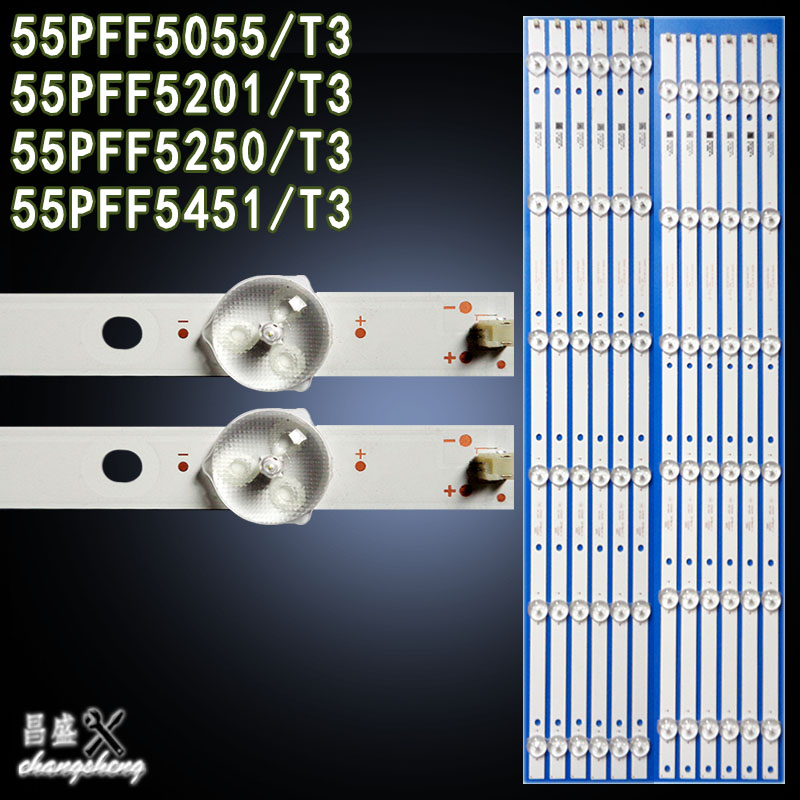 适用飞利浦55PFF5055/T3背光灯条