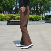 垂感休闲阔腿裤 薄款 男夏天透气舒适免烫西裤 四面弹冰丝微喇叭裤