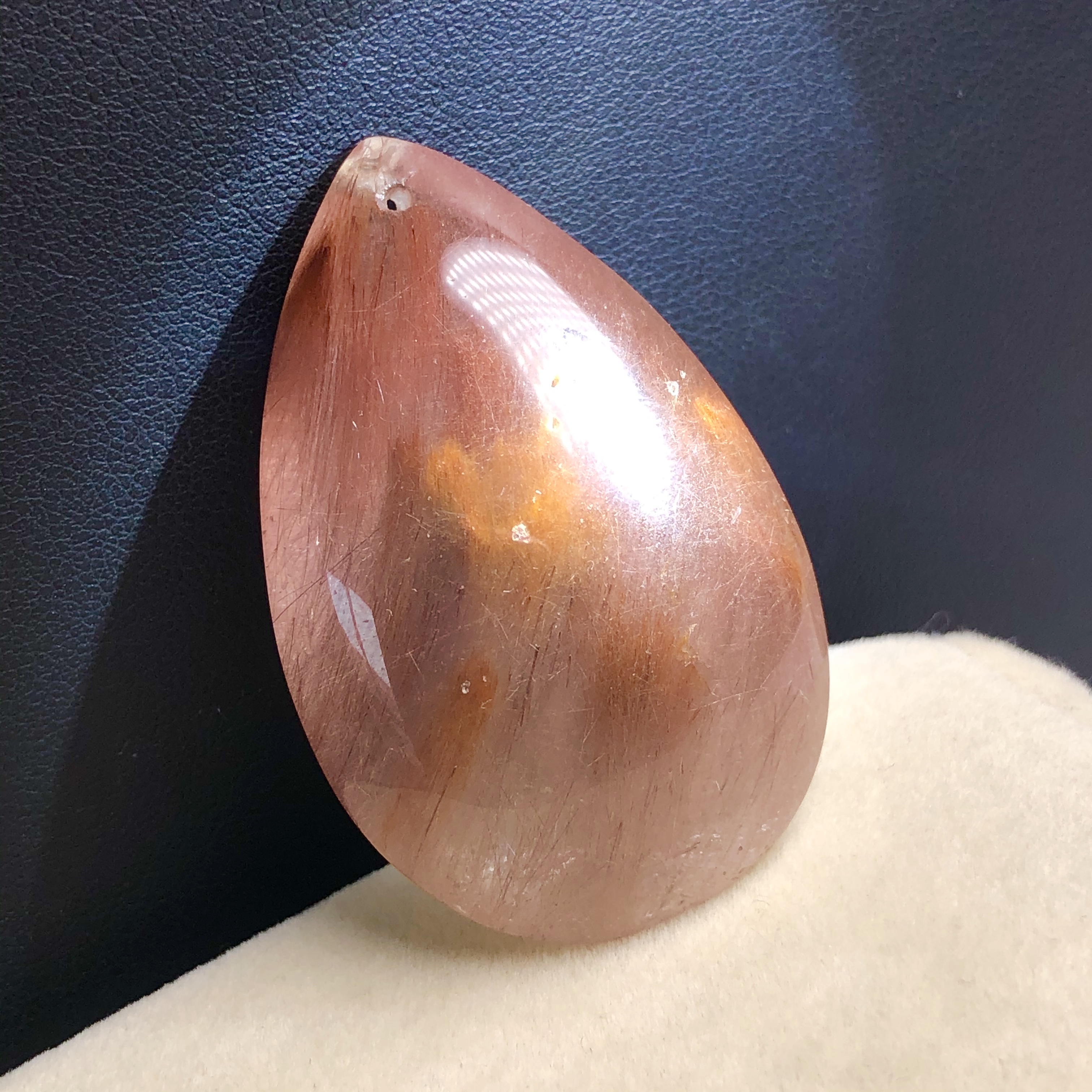 老矿料福利天然顺发紫粉发晶水晶吊坠