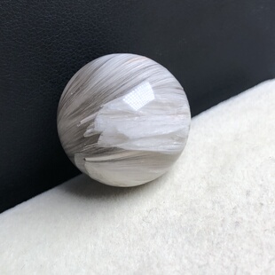 21.2毫米老矿福利天然水晶顺卷毛兔毛单珠 天使之翼