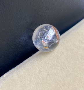 12.6mm亏本放漏福利老矿天然水晶骸骨铜发晶单珠