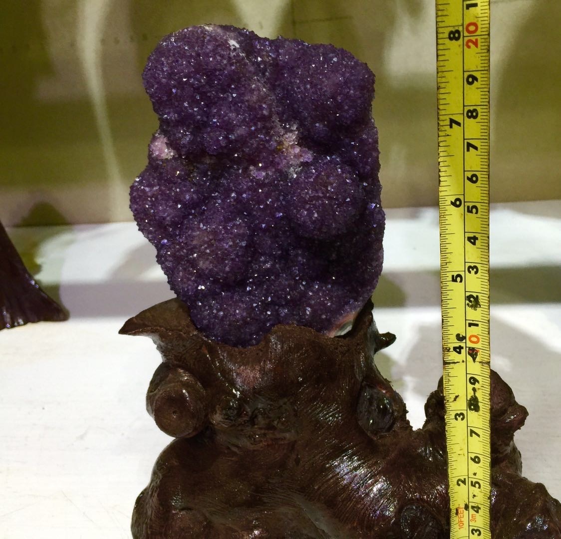 老矿福利天然巴西紫水晶簇晶花团原石摆件