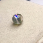 9.4毫米 无任何优化和注胶 天然水晶彩虹绿幽灵单珠