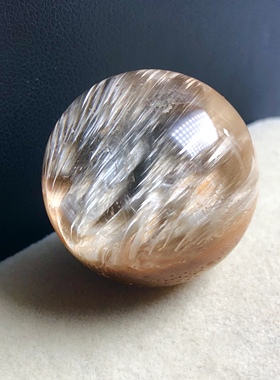 27.3毫米收藏款老矿福利稀有天然卷毛兔毛顺兔毛单珠