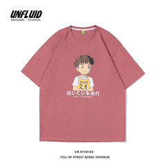 Cartoon short sleeve T-shirt casual printing loose half sleeve top