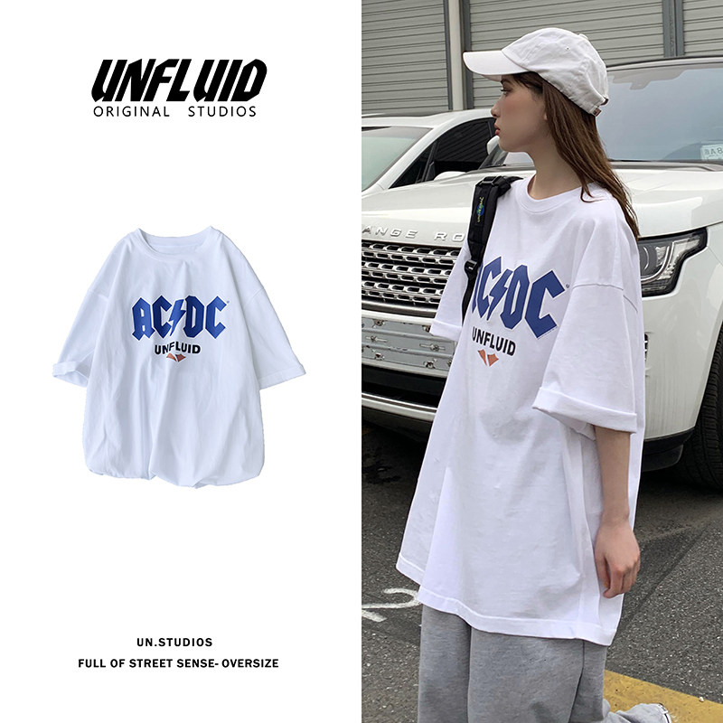 Summer loose trend simple versatile top fashion brand printed short sleeve fashion