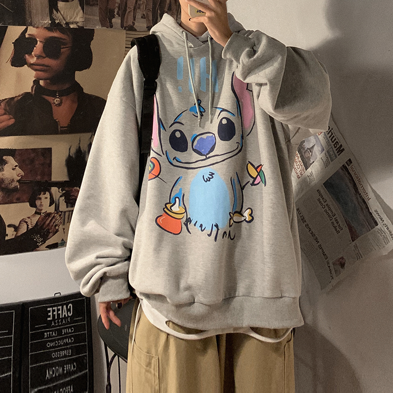 Autumn new style sweater men's Hong Kong Style versatile hooded casual coat