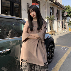 2021 trend casual loose short sleeve T-shirt Korean versatile simple summer