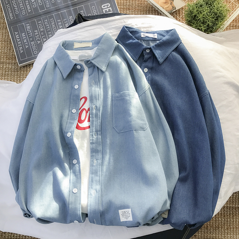 Hong Kong fashion men's jeans jacket price limit for summer casual couples 65