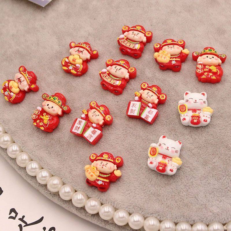 新年喜庆树脂贴片财神招财猫树脂贴片diy手工蝴蝶结发夹头饰配件,饰品/流行首饰/时尚饰品新,其他DIY饰品配件,淘宝优惠券,粉丝福利购,淘宝优惠卷