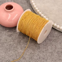 2*3 золотая цепочка, сохраняющая цвет, 10 метров, сохраняющая цвет