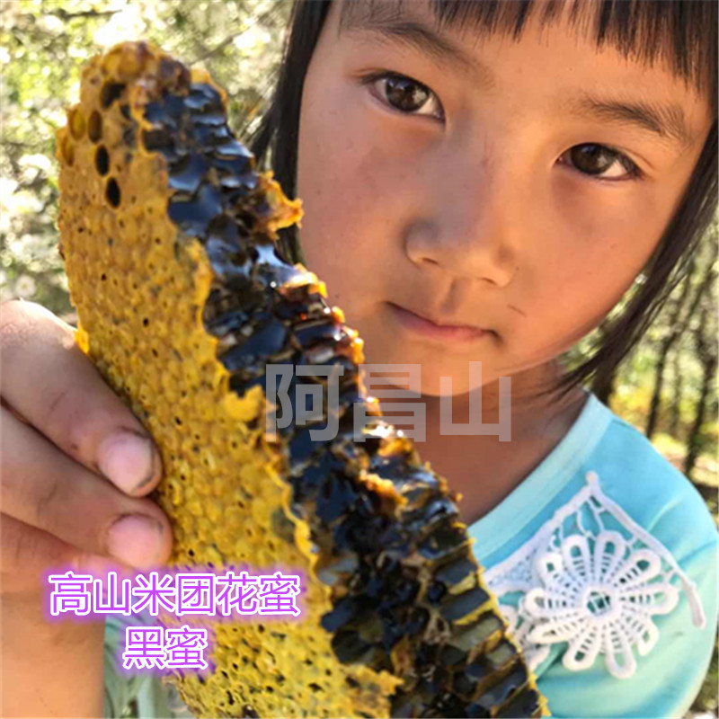 云南特产黑蜜新货高山黑蜜米团花蜜百花蜜土蜂蜜天然黑蜜