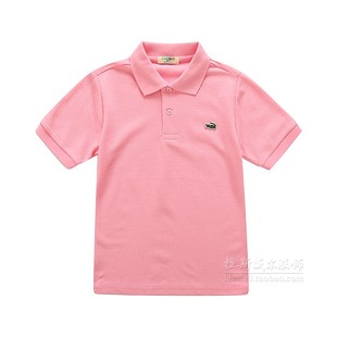 鳄鱼童装男女童POLO衫 男童纯棉短袖T恤 儿童POLO衫 班服校服定制
