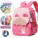 幼儿园书包女3 6岁卡通减负一到三年级小学生背包中大班护脊双肩7