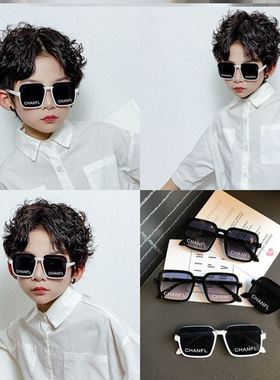 儿童太阳镜男童走秀墨镜女童眼镜台街舞配饰男孩炸街时尚潮眼遮阳
