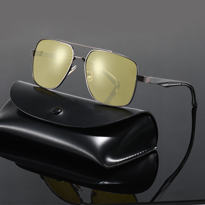 男士变色偏光太阳镜复古太阳眼镜铝镁防蓝光墨镜日夜两用驾驶眼镜,ZIPPO/瑞士军刀/眼镜,太阳眼镜,淘宝优惠券,粉丝福利购,淘宝优惠卷