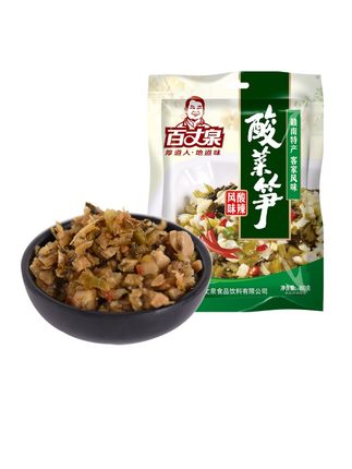 百丈泉酸菜笋丝榨菜酸爽过劲辣味腌菜家乡美味江西特产赣州下饭菜