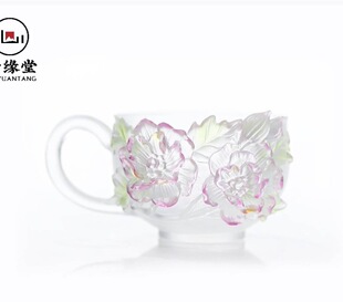 心缘堂十二花神咖啡杯套组一杯一托十月芙容150ml