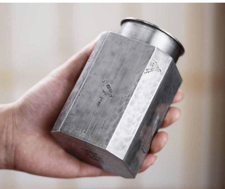 斑锡龙一修作品静观八方茶仓高115外围66mm