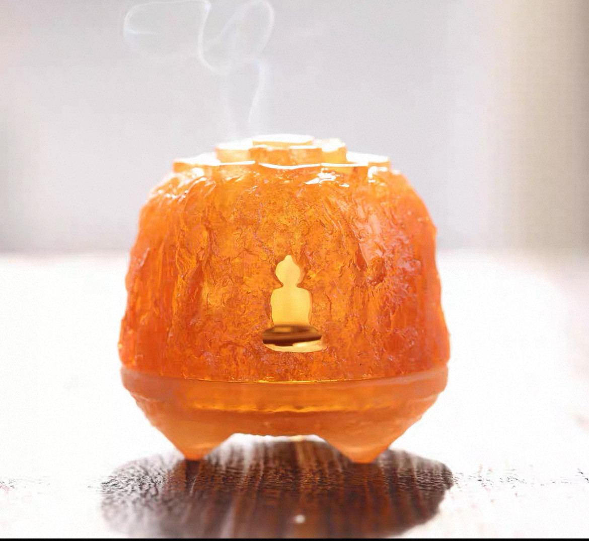 心缘堂琉璃琥珀金冰白色众生香炉焚香炉香薰炉茶桌香器摆件,居家布艺,茶席,淘宝优惠券,粉丝福利购,淘宝优惠卷