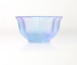心缘堂琉璃宝相花杯138ml蓝紫渐变